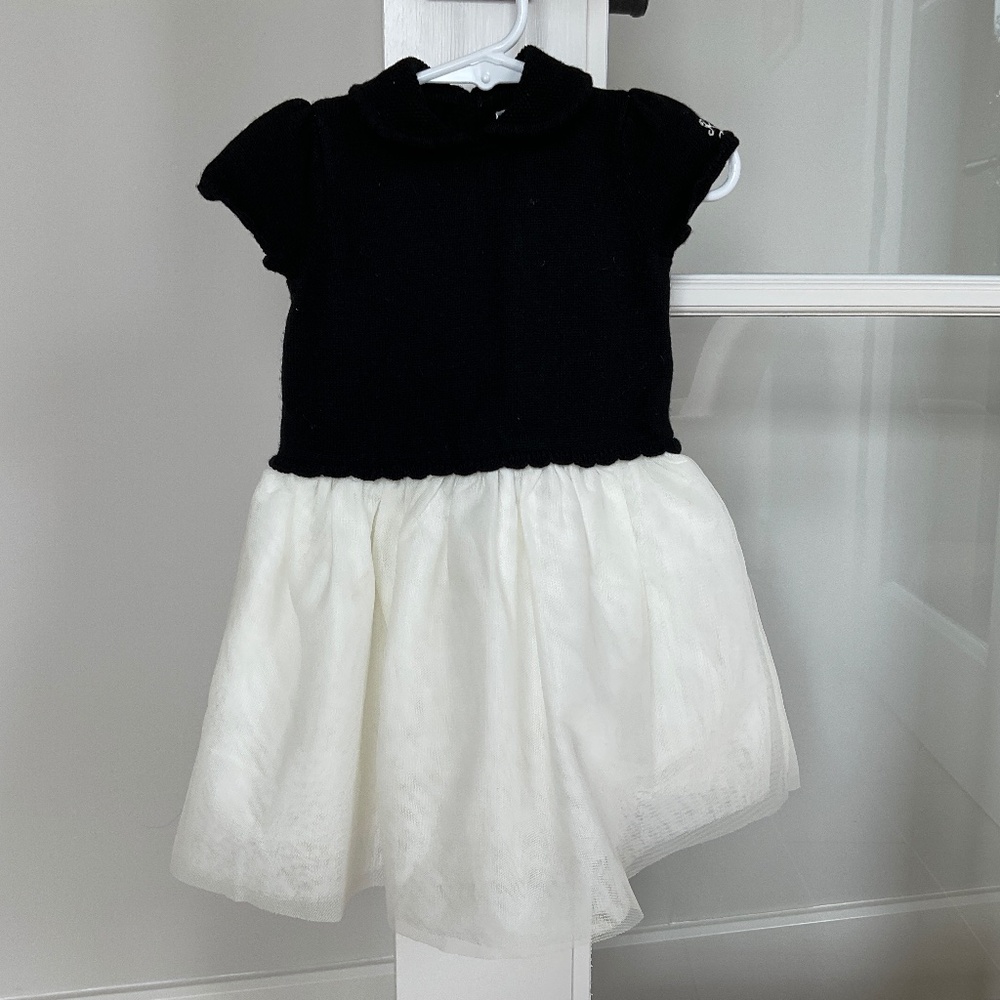 Ralph Lauren Black and Cream Dress 9-12m